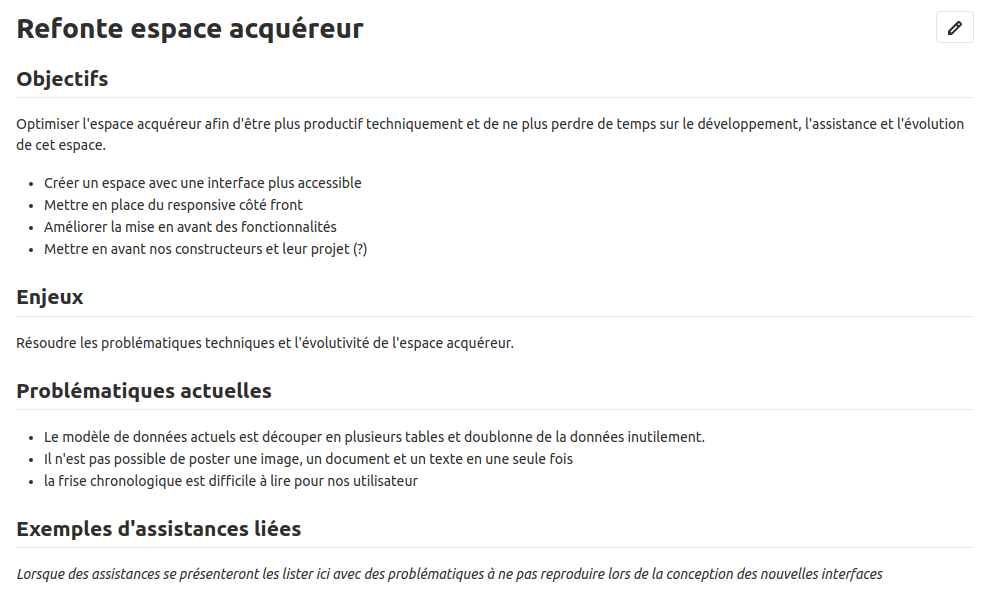 Exemple de ticket de Backlog